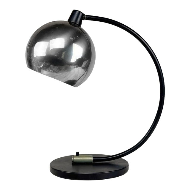 Mid-Century Space Age Chrome Eyeball Desk Lamp For Sale