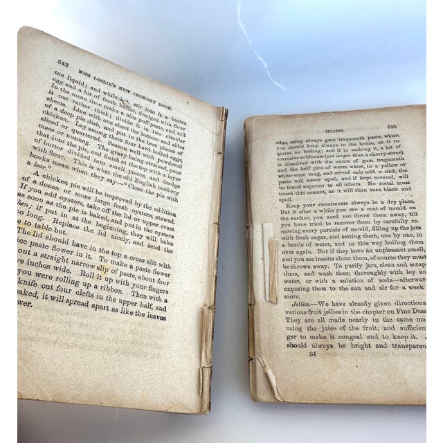 Mid 19th Century Antique Miss Leslie's Cookery Book For Sale - Image 5 of 6