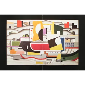 XL 1990 After Fernand Leger "The Great Tugboat", Full-Color Parisian Print