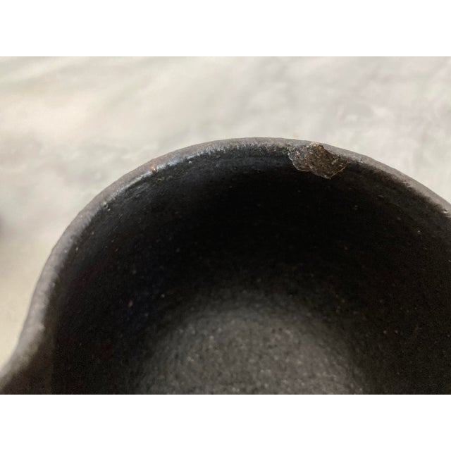 Sculptural Stoneware Pouring Vessel, Wabi-Sabi Japanese Ceramic Set For Sale In San Francisco - Image 6 of 6