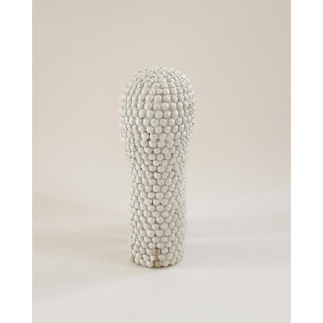 Nuée #1 Glazed White Stoneware Lamp by Elisa Uberti For Sale - Image 6 of 10