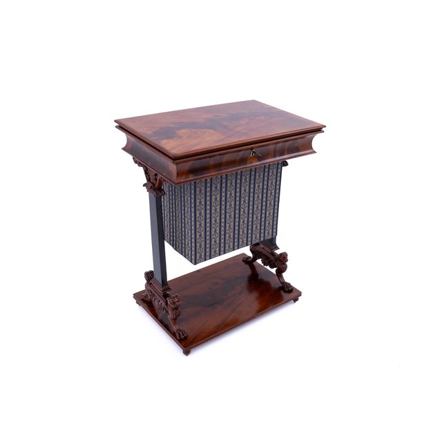 Biedermeier Sewing Table, Northern Europe, 1850s For Sale - Image 6 of 16