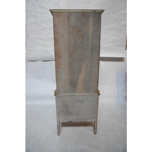 Late 20th Century Late 20th Century French Provincial Bonnet Top Secretary Desk With Grilled Cabinet For Sale - Image 5 of 14