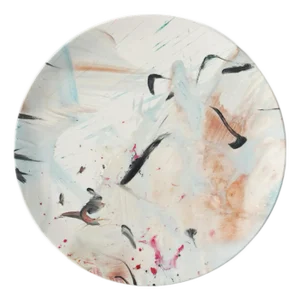 Limited Edition "Love Liberates" Fine Bone China Plate No. 3 by Fanyu Lin