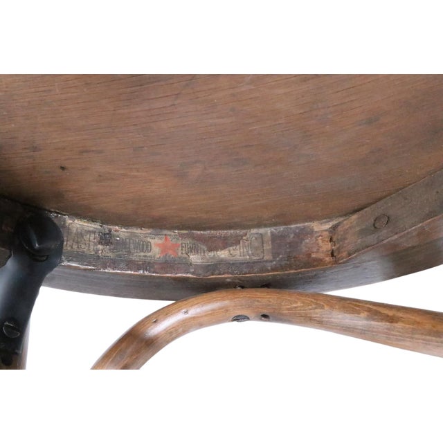 Vienna Secessionist Bentwood Cafe Bistro Dining Chair Attributed To Fischel Circa 1900/20s For Sale - Image 10 of 11