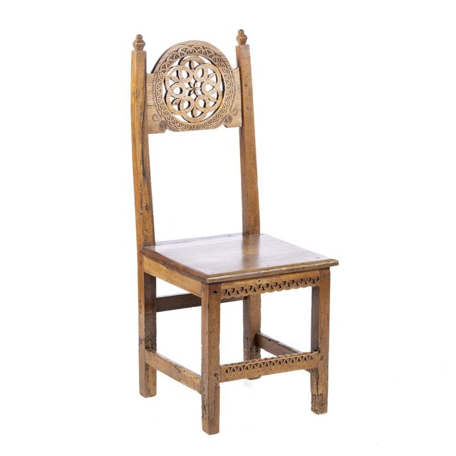 Brown Rustic Chair, 19th Century For Sale - Image 8 of 8