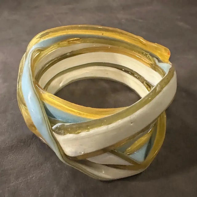 This vintage 21st-century rubber bangle bracelet is a distinctive piece designed by Gaetano Pesce for Corsi Design from...