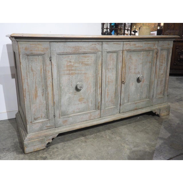Antique Italian Painted 2-Door Credenza From Tuscany, 19th Century For Sale - Image 16 of 16