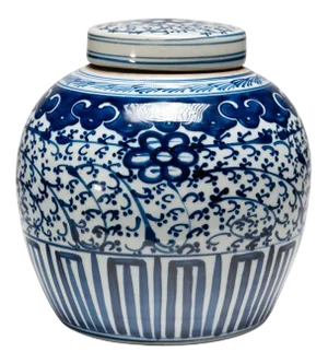 Chinese Blue & White Eternity Ginger Jar