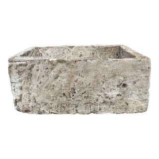 Antique Limestone Trough 516260 31"w For Sale