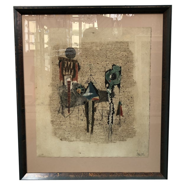 J. Friedlaender, Pavot Vert, 1984, Etching, Framed For Sale