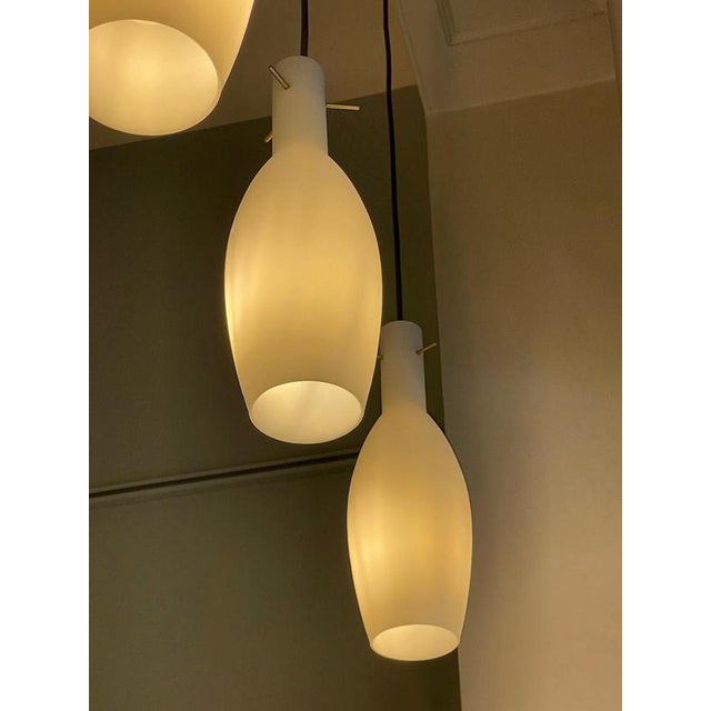 Black Vintage Murano Glass Pendant Lights, 1960s, Set of 3 For Sale - Image 8 of 10