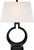 Modern Chapman & Myers by Visual Comfort Signature Ring Form Small Table Lamp in Bronze with Linen Shade For Sale - Image 3 of 3