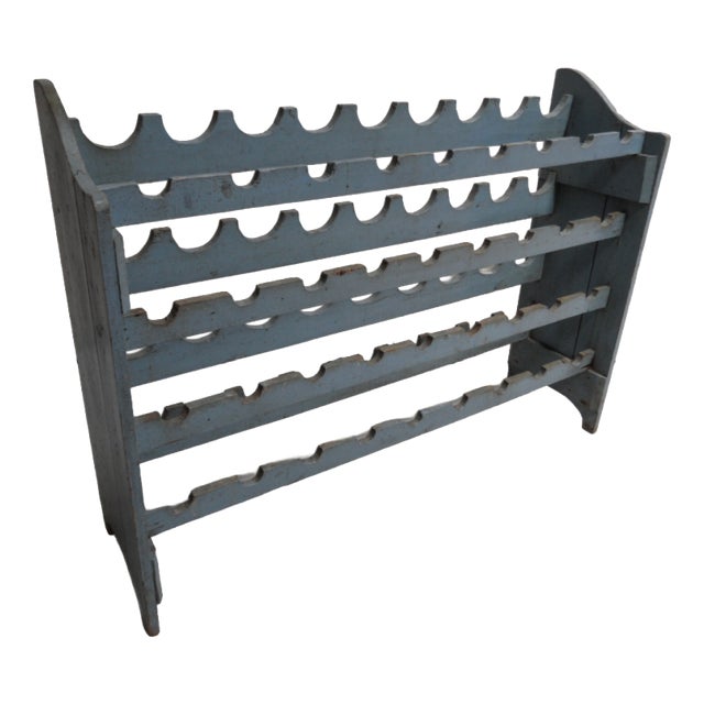 Vintage Wooden Wine Rack, 1890s For Sale