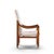 Brown Kofod Larsen for Selig Megiddo Queen of Sheba Mid Century African Wenge Wood and Brass Chair For Sale - Image 8 of 9