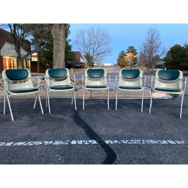 Mid-Century Modern 1980s Postmodern Armchairs Giancarlo Piretti & Emilio Ambasz for Dorsal - Set of 11 For Sale - Image 3 of 13
