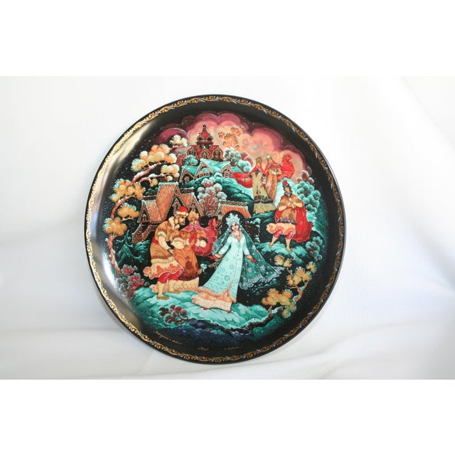 1990s Russian Legends Porcelain Plates - 9 Stories in Russian For Sale In Orlando - Image 6 of 18
