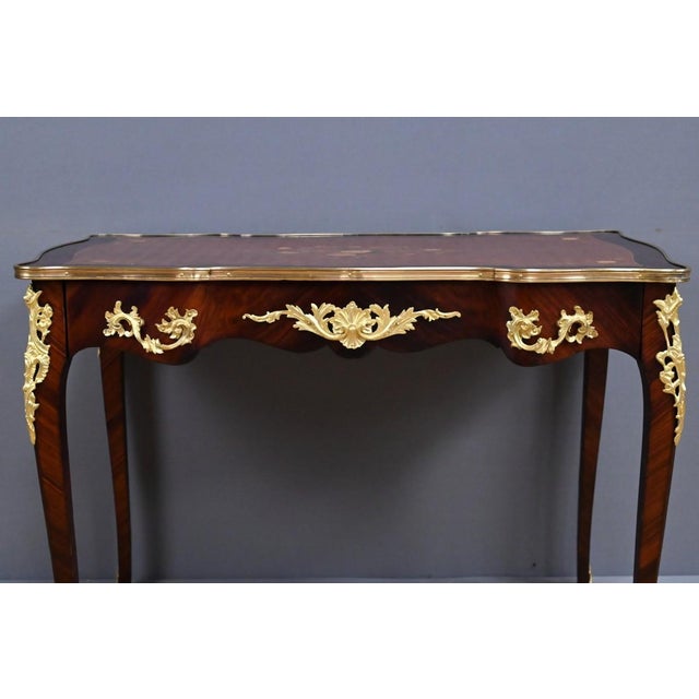 Early 20th Century Louis XV Mahogany Writing Desk For Sale - Image 9 of 18