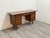 Beautiful mid century modern solid walnut desk manufactured by Ace Hi Prelude with lots of storage space, professionally...