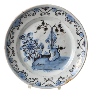Plate from Delftware, 1700s