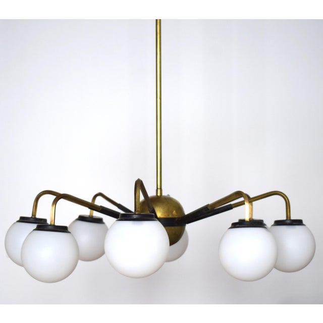 Mid-Century Modern Italian Sputnik Chandelier with Adjustable Arms from Stilnovo, 1950s For Sale - Image 3 of 17