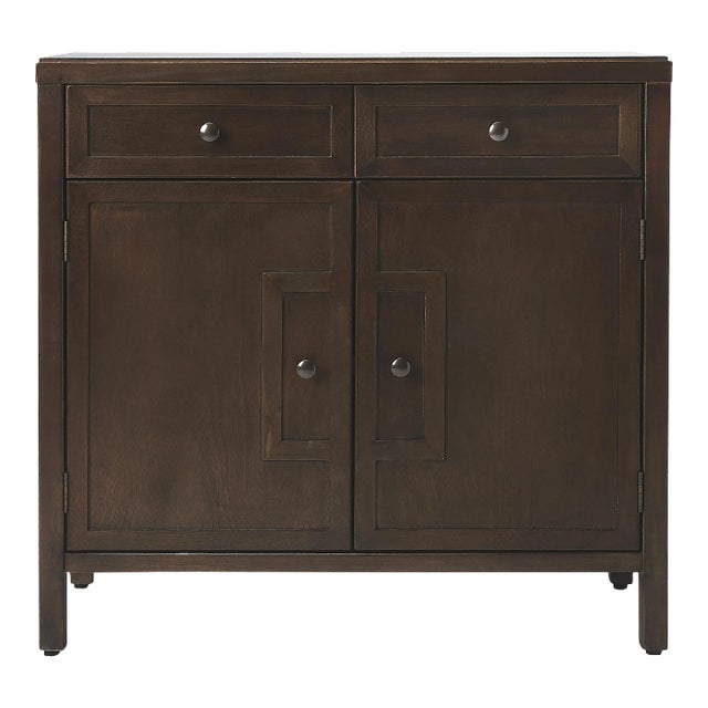 Imperial Coffee Accent Cabinet, Dark Brown For Sale