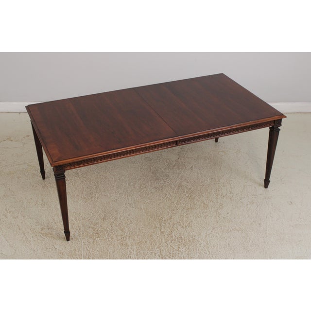 Age: Approx: 20 Years Old Details: Fine Carved Details High Quality Construction Nice Inlay Work Throughout Tapered Legs...