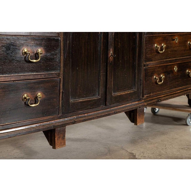 Large English George III Provincial Oak Dresser Base, 1790s For Sale - Image 18 of 18