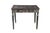 Vintage Chinoiserie / Regency-style black lacquered partners writing desk / library table / console featuring ornate...