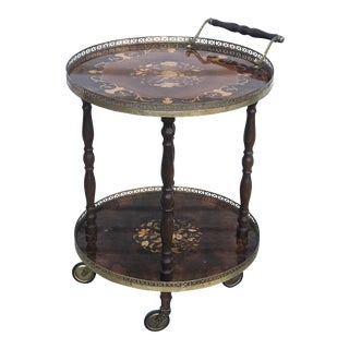 1960s Vintage Mid Century Italian Bar Cart For Sale