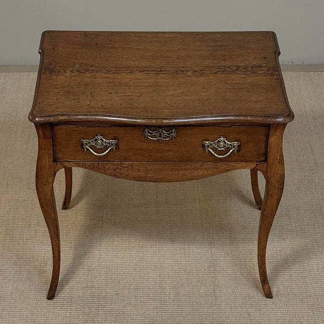 18th Century Dutch Oak End Table With Cabriole Legs For Sale - Image 15 of 18