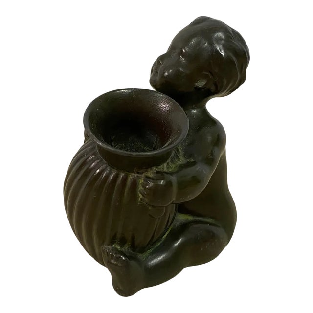 Small Baby Figurine Pen Holder by Just Andersen, 1930s For Sale