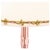 A lovely, feminine pair of cut crystal table lamps in a soft shade of pink with slender columns that flare at the base to...