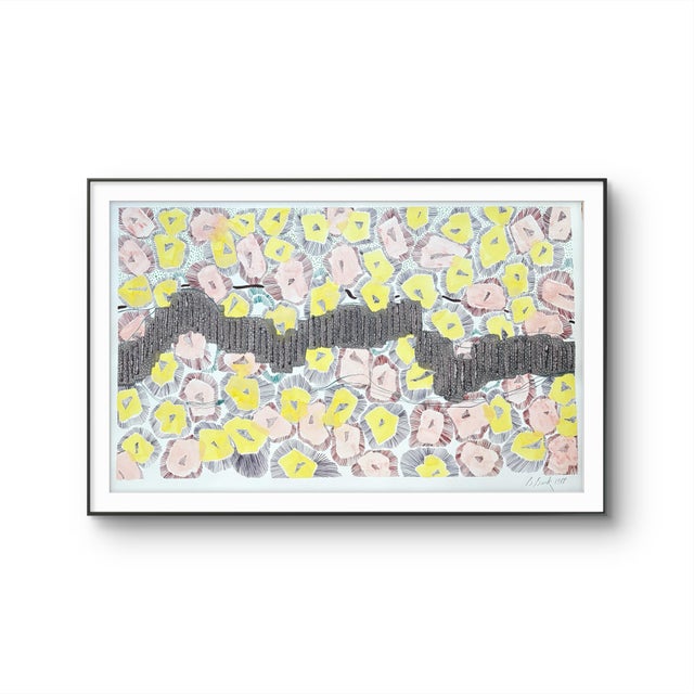 Barbara Beck Painting on Paper 1988 For Sale - Image 4 of 6