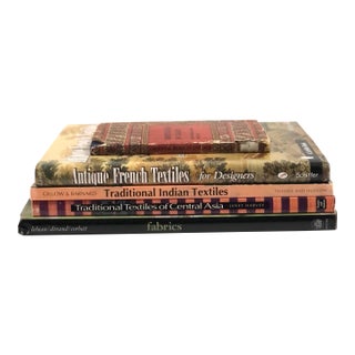 Curated Textiles Inspirated Books - Set of 5 For Sale