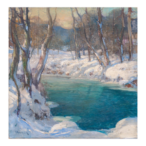 'Winter' by George Ames Aldrich, Circa 1915, Art Students League, Paris, Société Des Artistes Français, South Bend, Indiana, Art Institute of Chicago