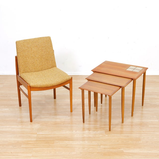 1960s Mid Century Danish Nest of Tables For Sale - Image 4 of 11