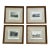 Set of 4 Vintage Etchings of Iconic Italian Cities in Gilded Frames – A Decorator’s Must-Have Collection! For Sale