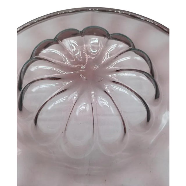 Mid-Century Modern Mauve Murano Glass Plate by Vittorio Zecchin for MVM Cappellin, Italy, 1920s For Sale - Image 3 of 7