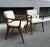 Set of Armchairs with Dark Wood Frame and White Bouclé Fabric, 2000s For Sale - Image 9 of 18