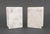 Pair of Modern White Marble Book Form Bookends. 5.25" H x 4.25" W x 2.25" D. Provenance: A Brooklyn Heights, New York Estate.