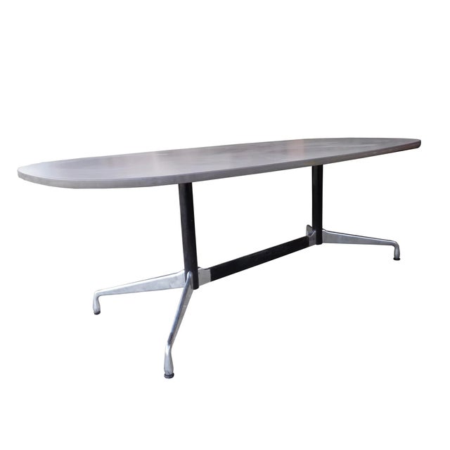Eames Herman Miller Eames Racetrack Light Grey Conference Table For Sale - Image 4 of 7
