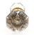 Traditional Vintage Octagon Glass Brass Door Knob Set For Sale - Image 3 of 6