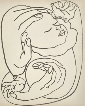 1951 Françoise Gilot Pages d'Amour Lithograph