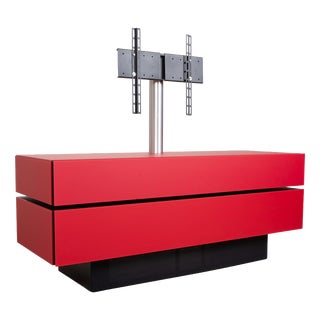 Brick BR1502 Sideboard in Wood and Glass from Spectral For Sale