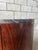 Wood Harvey Probber Style Rosewood Drum Side Table / Bar Cabinet With Silver Wave Marble Top For Sale - Image 7 of 11