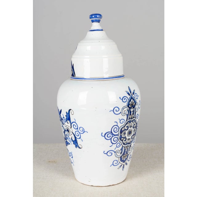 19th Century Delft Faience Apothecary Jar For Sale - Image 4 of 12