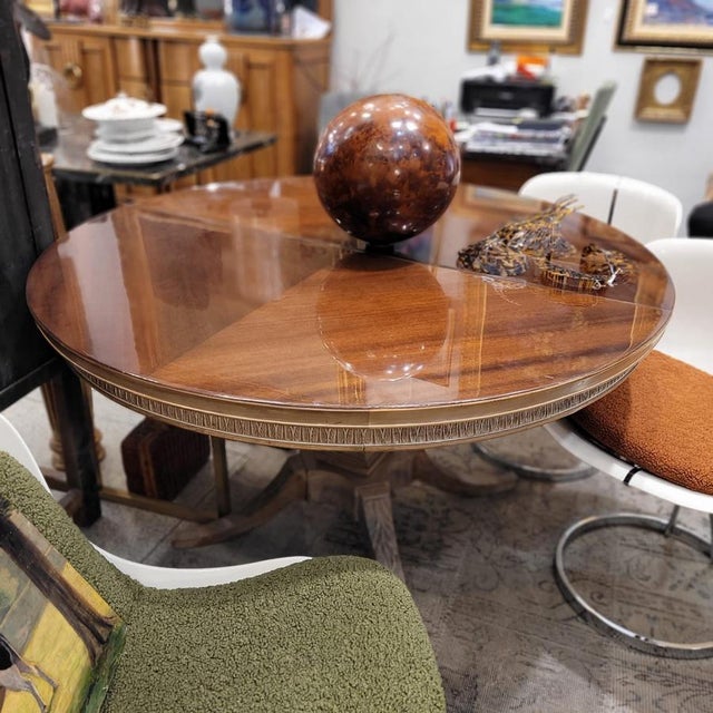 Mid-Century Modern Mid-Century Carved Oak Dining Table after Rafael García Nicolau, Spain, 1970s For Sale - Image 3 of 18