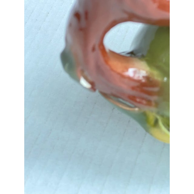 Vintage Italian Olive Shaped Olive Oil Decanter With Stem and Leaves For Sale In Raleigh - Image 6 of 8