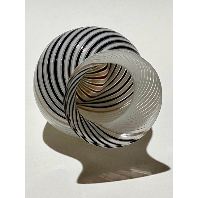 Dino Martens 1954 Merano Vase Vintage Black, White, and Copper Mid Century Beauty! For Sale - Image 9 of 11